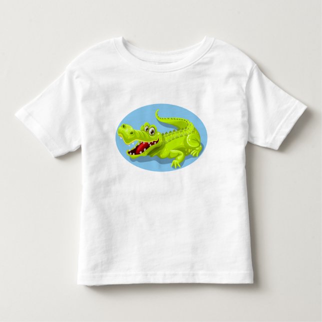 T-shirt Pour Les Tous Petits crocodile drôle (Devant)