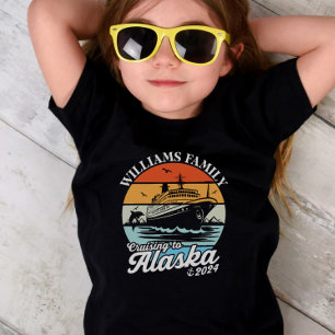 T-shirt Pour Les Tous Petits Croisière vers Alaska Custom Family Matching Group