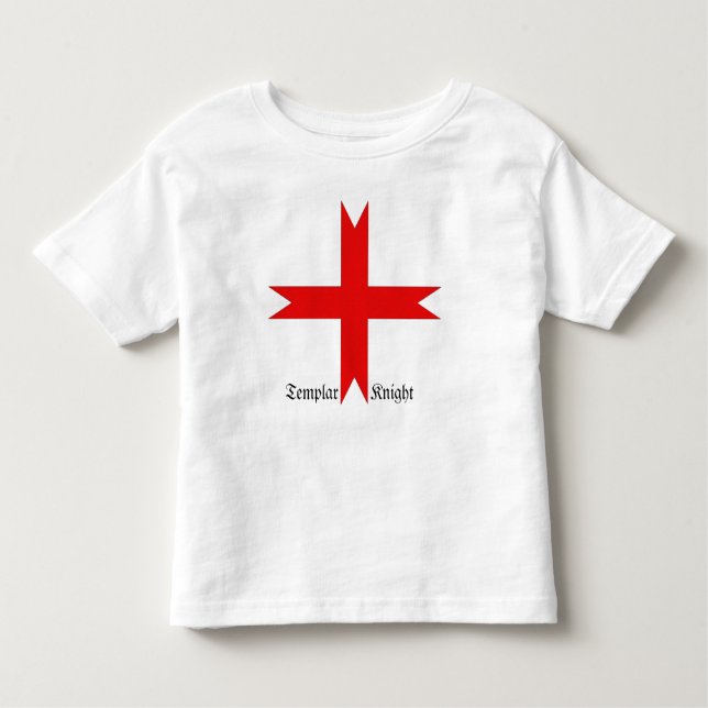 T-shirt Pour Les Tous Petits Croix médiévale des Templiers (Devant)