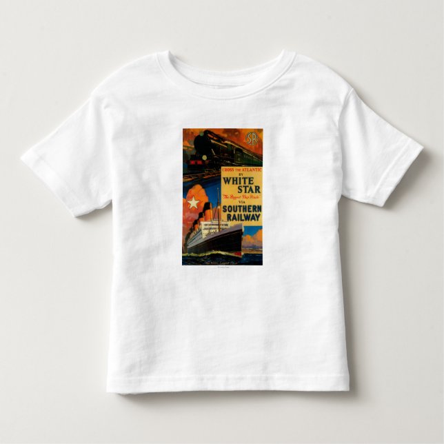 T-shirt Pour Les Tous Petits Cru blanc PosterEurope de SR d'étoile (Devant)