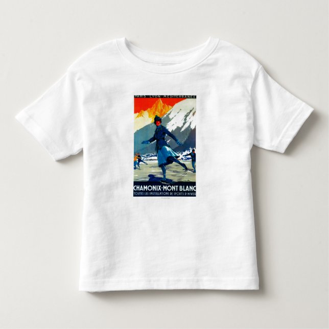 T-shirt Pour Les Tous Petits Cru PosterEurope de Chamonix-Mont Blanc (Devant)