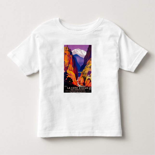 T-shirt Pour Les Tous Petits Cru PosterEurope de Cote d'Azur de La (Devant)