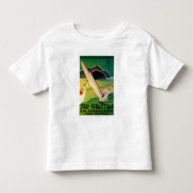 T-shirt Pour Les Tous Petits Cru PosterEurope de San Sebastian (Devant)