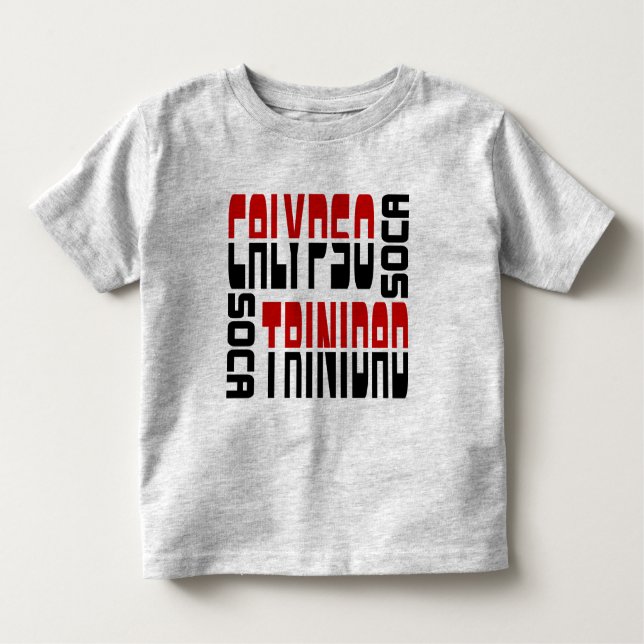 T-shirt Pour Les Tous Petits Cube en Soca de calypso du Trinidad (Devant)