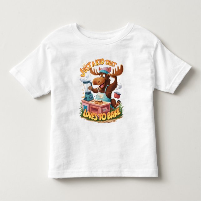 T-shirt Pour Les Tous Petits Cuisine du chef d'orignal à la tempête (Devant)