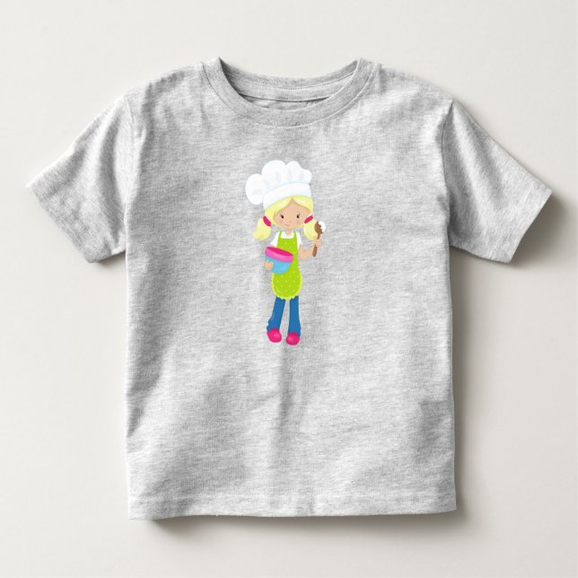 T-shirt Pour Les Tous Petits Cuisson, Boulangerie, Boulangerie, Petite Fille, C (Devant)