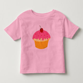 T-shirt Pour Les Tous Petits Cupcake rose