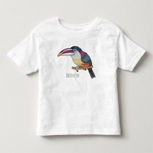 T-shirt Pour Les Tous Petits Curl crested aracari bird cartoon