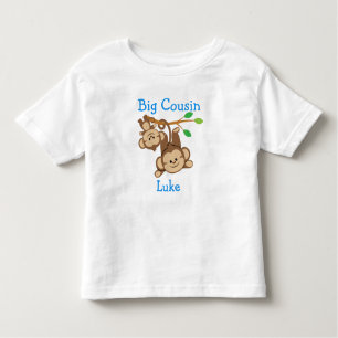 T-shirt Pour Les Tous Petits Customisé ajoutez cousin de singes de garçon de