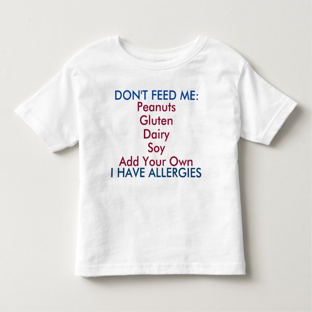 T-shirt Pour Les Tous Petits Customisez cette chemise anti-allergie pour bambin (Devant)