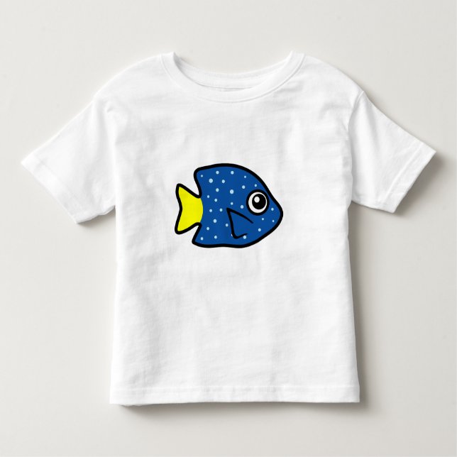 T-shirt Pour Les Tous Petits Cute à queue jaunâtre (Devant)