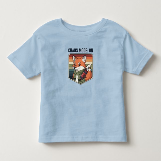 T-shirt Pour Les Tous Petits Cute Angry Fox (Devant)