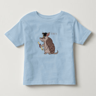 T-shirt Pour Les Tous Petits Cute armadillo avec dessin animé de la casquette d