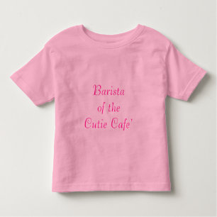 T-shirt Pour Les Tous Petits Cute Barista Du Cutie Cafe' Cote