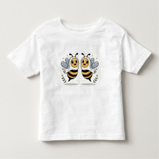 T-shirt Pour Les Tous Petits Cute Bees Illustration for Kids