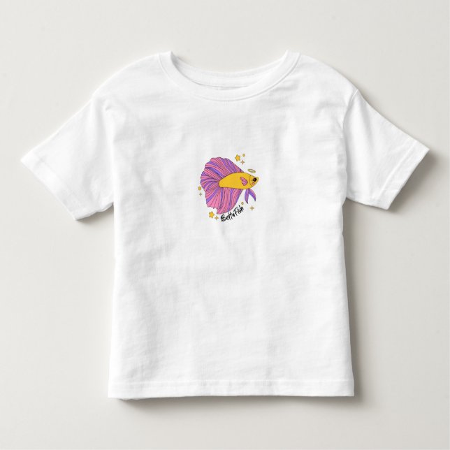 T-shirt Pour Les Tous Petits Cute Betta Fish Community Royale Designs (Devant)