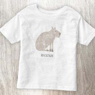 T-shirt Pour Les Tous Petits Cute Capybara Personnalisé