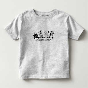 T-shirt Pour Les Tous Petits Cute Chats & Chiens vêtements de texte personnalis