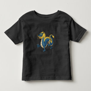T-shirt Pour Les Tous Petits Cute chinois Zodiac Dragon noir