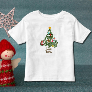 T-shirt Pour Les Tous Petits Cute Christmas Tree My First Christmas Kid's