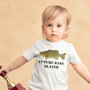 T-shirt Pour Les Tous Petits Cute Future Basse Slayer Pêche Baby Shirt