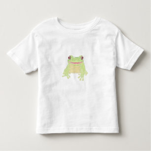 T-shirt Pour Les Tous Petits Cute Green Tree Frog - transparent.