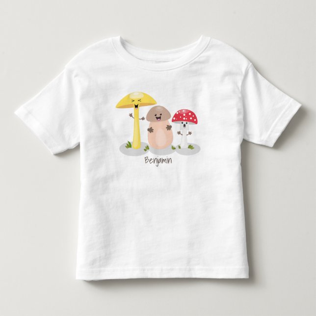 T-shirt Pour Les Tous Petits Cute kawaii champignon champignon toadstool (Devant)