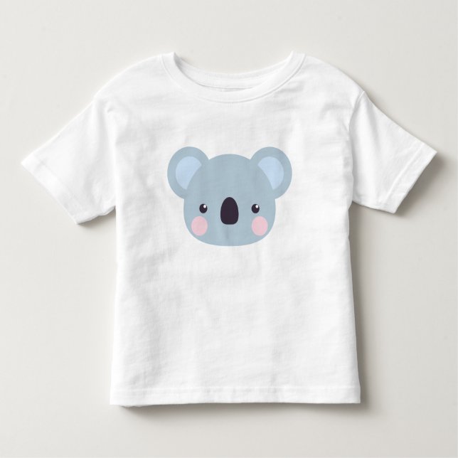 T-shirt Pour Les Tous Petits Cute Kawaii Koala Face Baby Bodysuit (Devant)