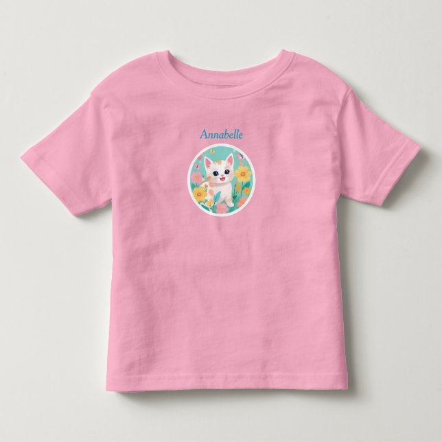 T-shirt Pour Les Tous Petits Cute Kitten (Devant)