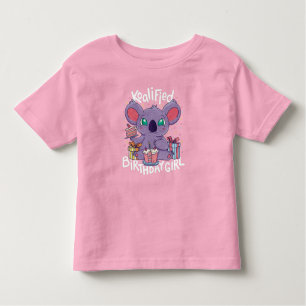 T-shirt Pour Les Tous Petits Cute Koala Ours Koalified Anniversaire fille rose