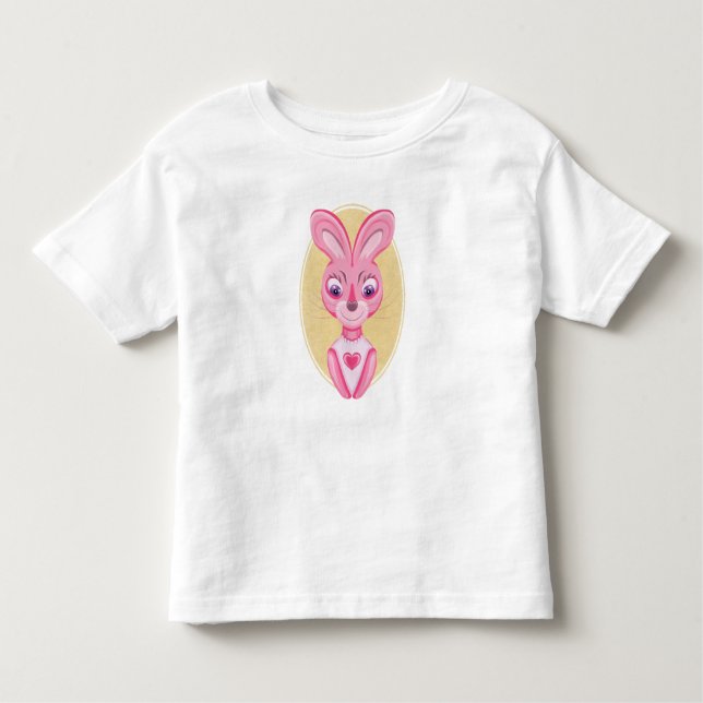 T-shirt Pour Les Tous Petits Cute little bunny girl (Devant)