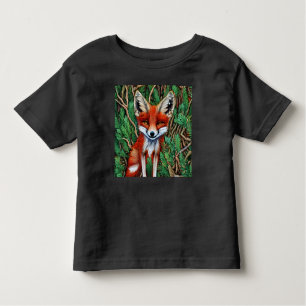 T-shirt Pour Les Tous Petits Cute Little Wilderness Fox