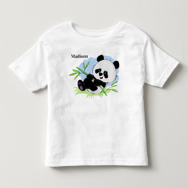 T-shirt Pour Les Tous Petits Cute Panda (Devant)
