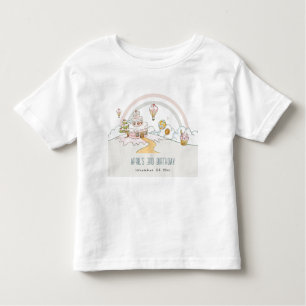 T-shirt Pour Les Tous Petits Cute Pastel Sweet Time Candy Land Anniversaire de