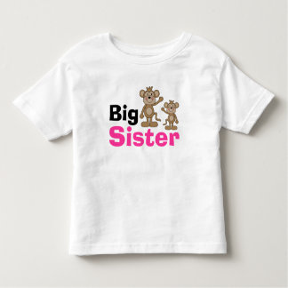 T-shirt Pour Les Tous Petits Cute Singe Big Soeur
