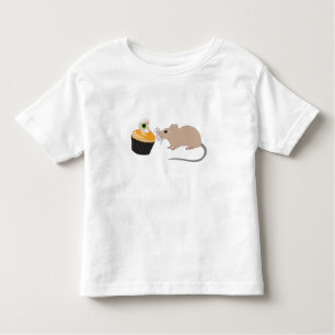 T-shirt Pour Les Tous Petits Cute souris manger Halloween Eyeball Cupcake