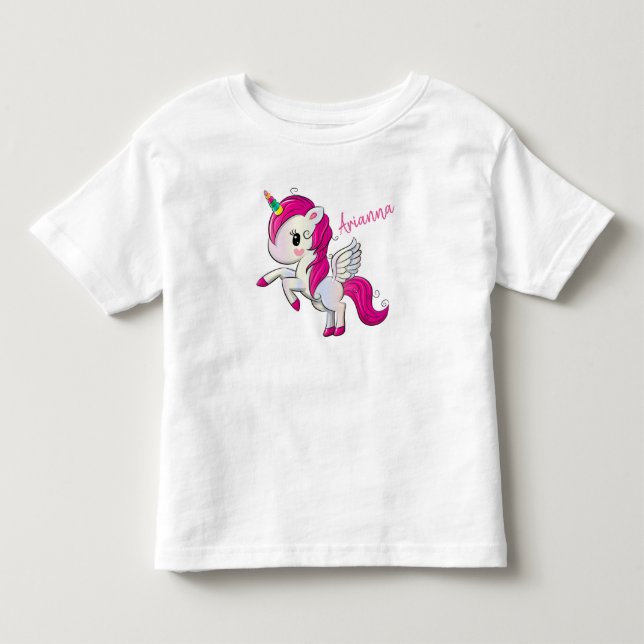 T-shirt Pour Les Tous Petits Cute Unicorn (Devant)