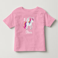 Cute Unicorn Anniversaire Personnalisé rose