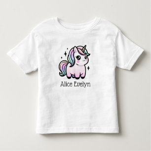 T-shirt Pour Les Tous Petits Cute Unicorn Personnalisé