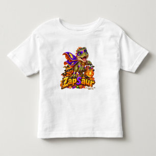 T-shirt Pour Les Tous Petits Cute ZapSaur Dinosaure Super-héros Halloween Enfan