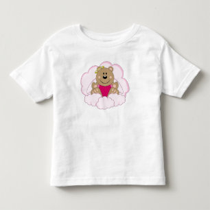 T-shirt Pour Les Tous Petits Cutelyn Baby Girl Angel Ours Sur Nuages