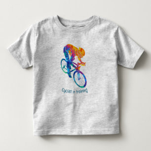 T-shirt Pour Les Tous Petits Cycliste amusant en formation pour le vélo Citatio