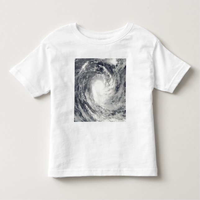T-shirt Pour Les Tous Petits Cyclone René au-dessus de l'océan Pacifique Sud (Devant)