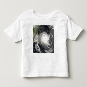 T-shirt Pour Les Tous Petits Cyclone tropical Favio approchant la Mozambique