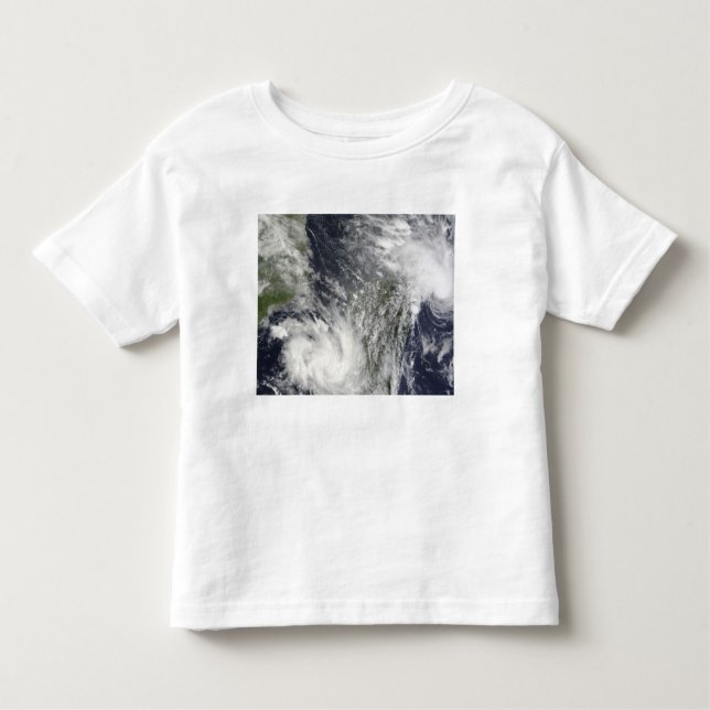 T-shirt Pour Les Tous Petits Cyclones tropicaux Eric et Fanele (Devant)