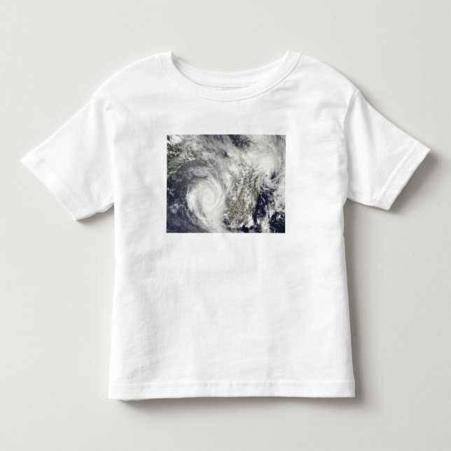 T-shirt Pour Les Tous Petits Cyclones tropicaux Eric et Fanele 2 (Devant)
