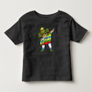 T-shirt Pour Les Tous Petits Dabbing Mexican Poncho Sombrero Cinco de Mayo Part