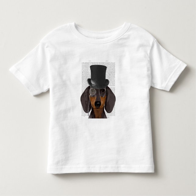 T-shirt Pour Les Tous Petits Dachshund, Hound officiel et Casquette (Devant)