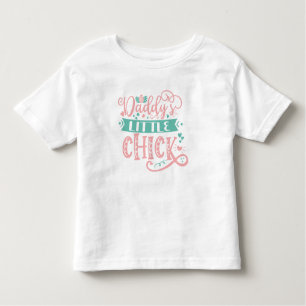 T-shirt Pour Les Tous Petits Daddy Little Chick Cute Girly Pâques