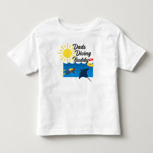 T-shirt Pour Les Tous Petits Dads Diving Buddy Design - Toddler Fine Jersey T-S